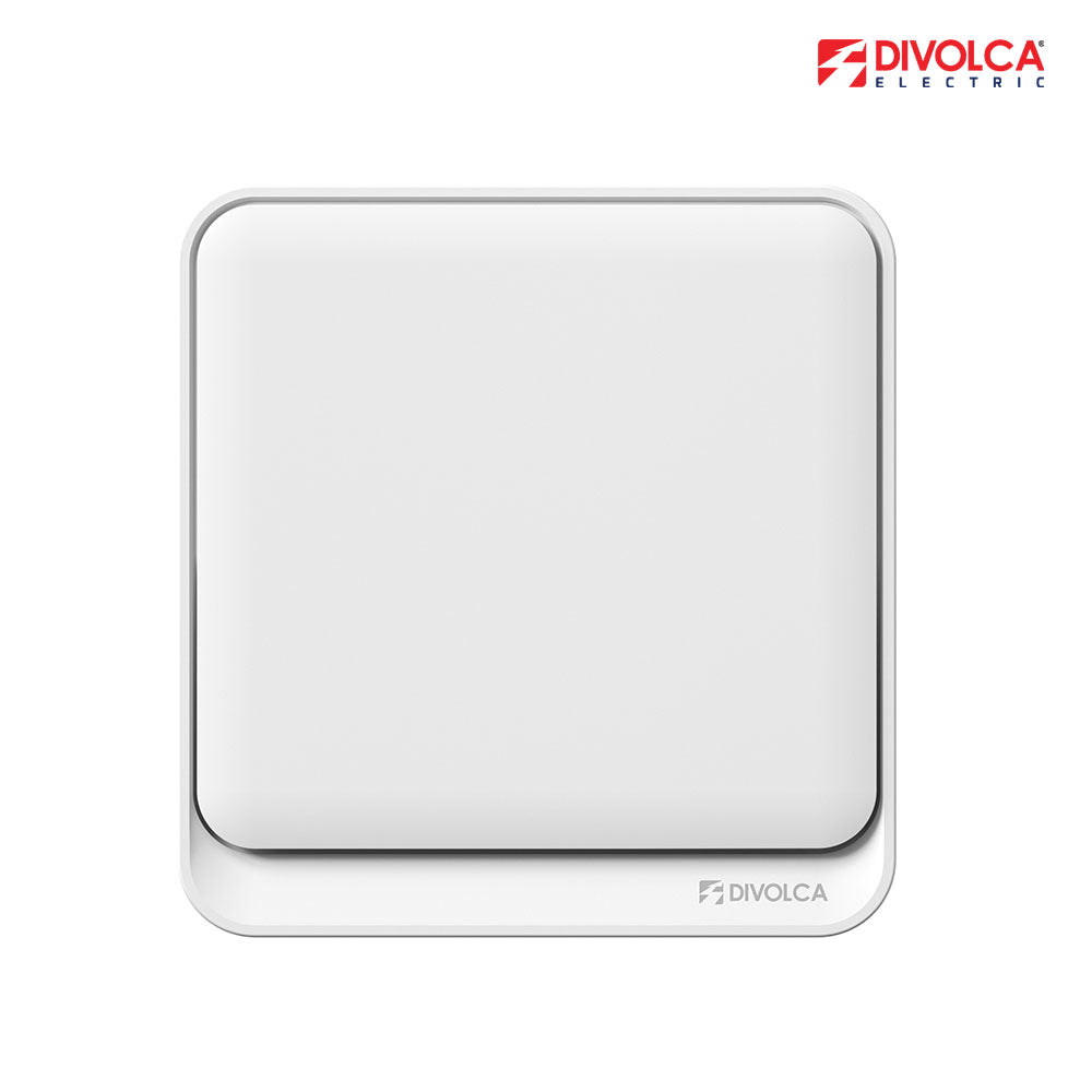 Divolca Nova Series 1 Gang 1 Way Switch White – Sleek & Durable Wall Switch - DP1500