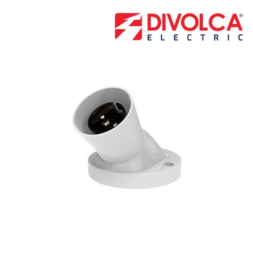 Divolca Angle Batten Holder (White) - DP0601