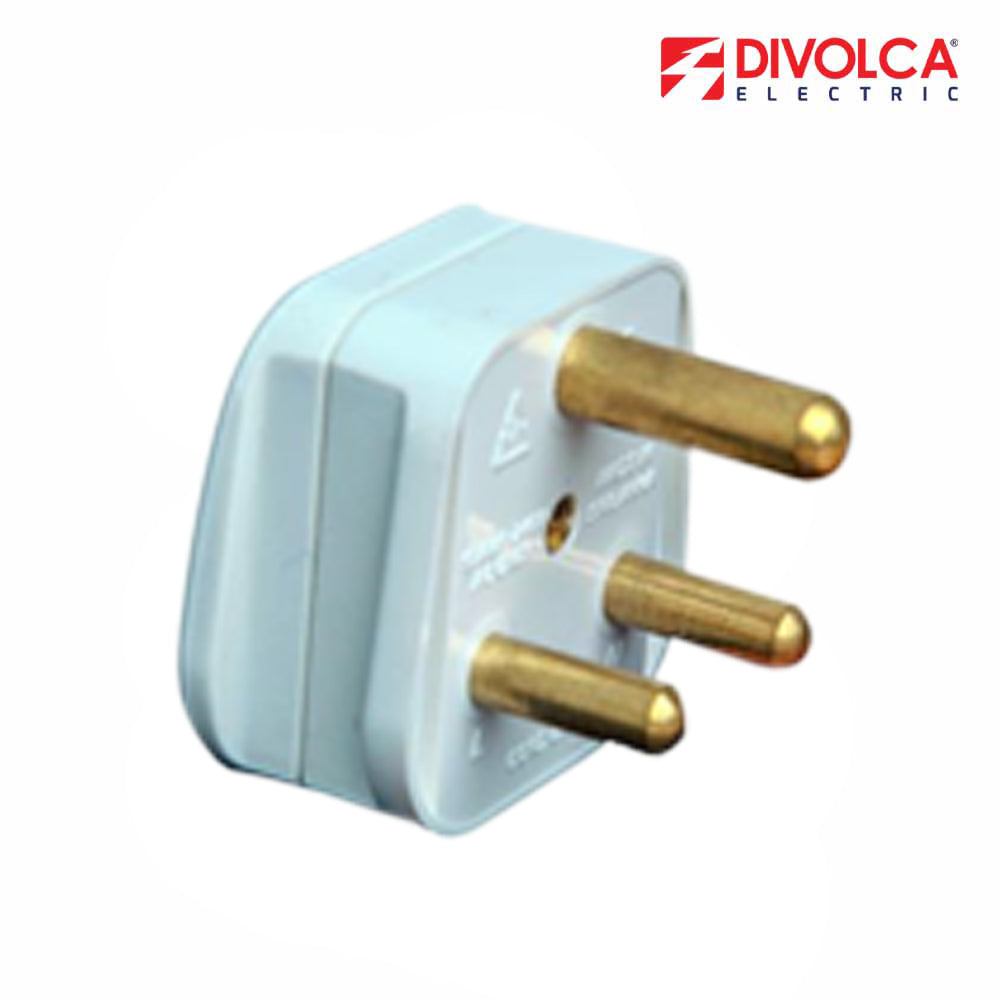 Divolca 15Amp Plug Top (White) - DP0204-W