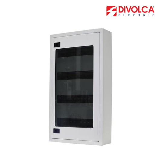 Divolca MCB Glass Type Metal Box 4 Rows - DP1121