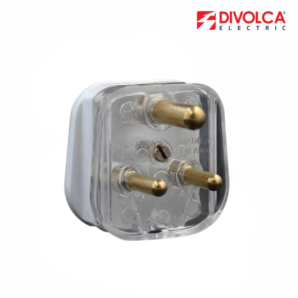 Divolca 5Amp Plug Top (Transparent) - DP0201-T