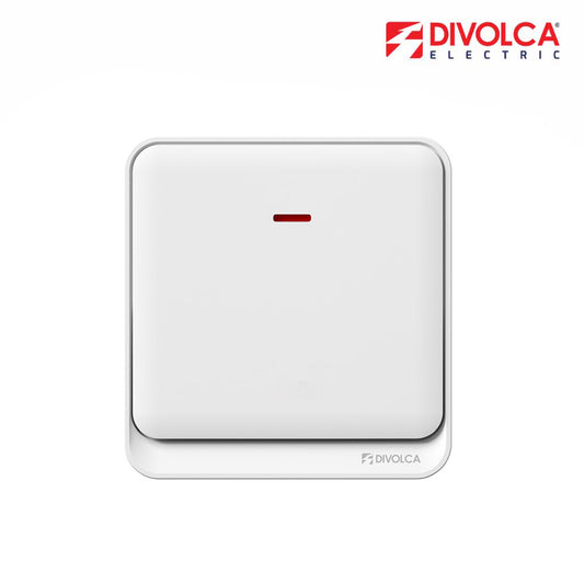 Divolca Nova Series 20A Double Pole Switch White – Sleek & Durable - DP1506